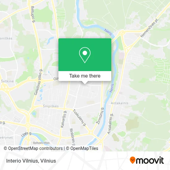 Interio Vilnius map