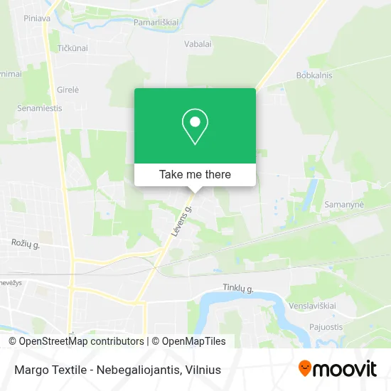 Margo Textile - Nebegaliojantis map