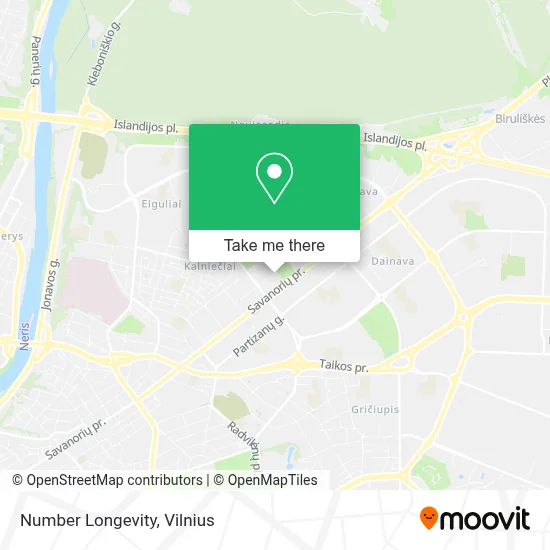 Number Longevity map