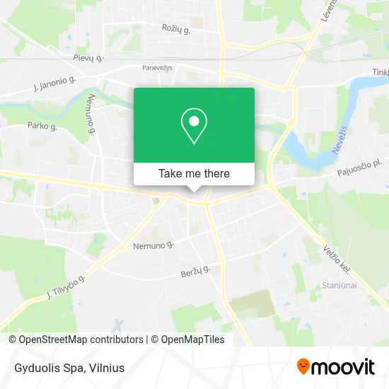Gyduolis Spa map
