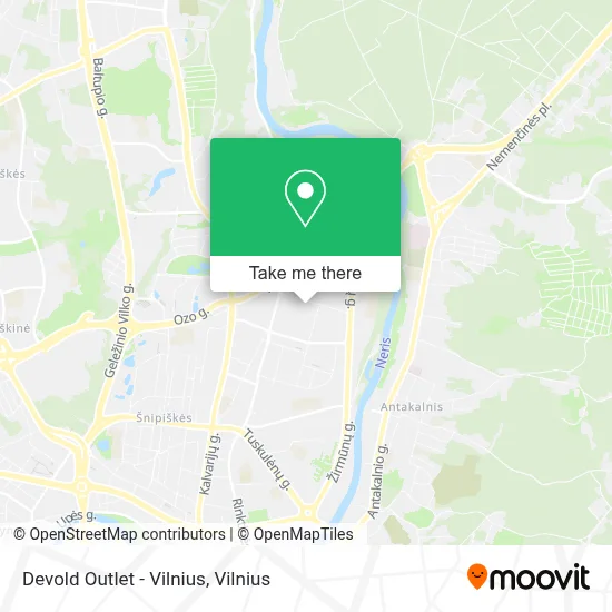 Devold Outlet - Vilnius map