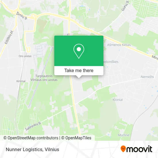 Nunner Logistics map