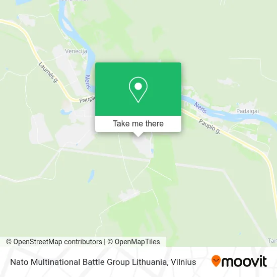 Nato Multinational Battle Group Lithuania map