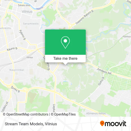 Stream Team Models map