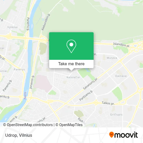 Udrop map