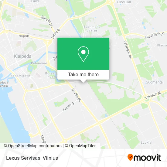 Lexus Servisas map