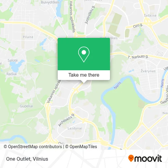 One  Outlet map