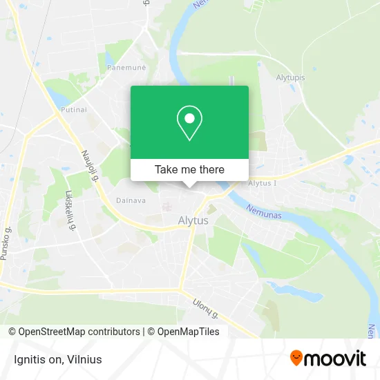 Ignitis on map