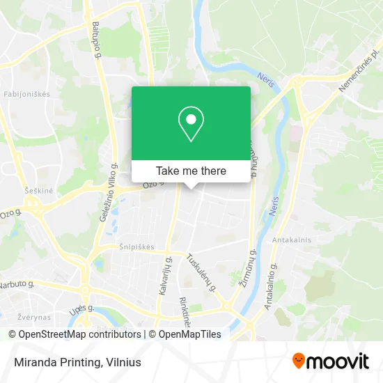 Miranda Printing map