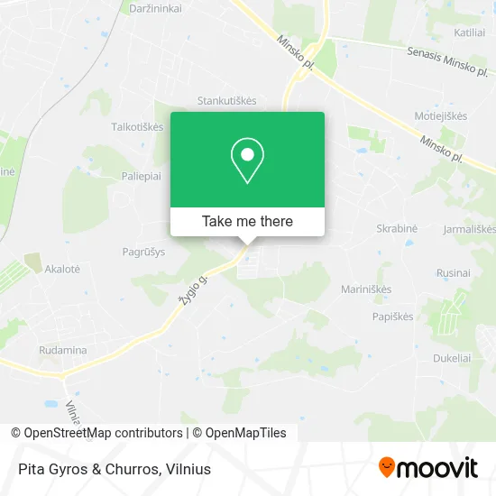 Pita Gyros & Churros map