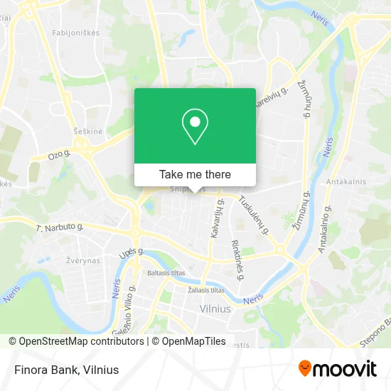 Finora Bank map
