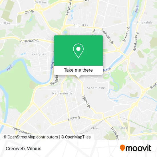 Creoweb map