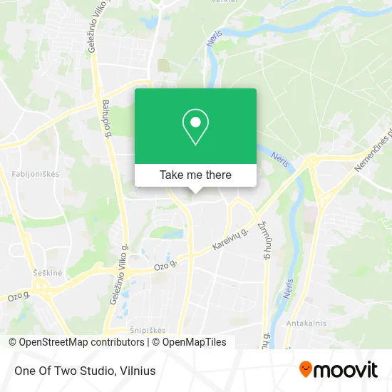 One Of Two Studio map