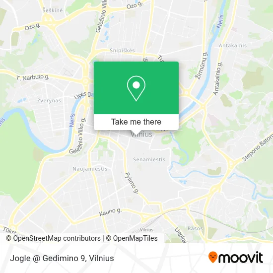 Jogle @ Gedimino 9 map