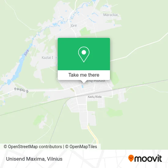 Unisend Maxima map
