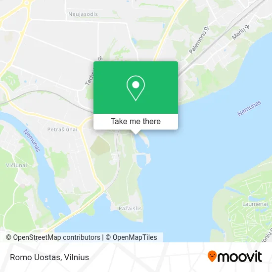 Romo Uostas map