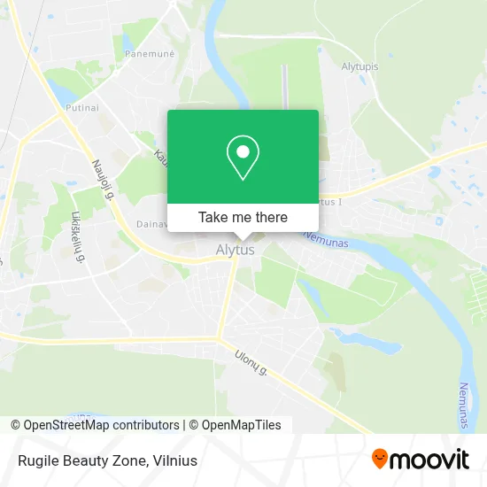 Rugile Beauty Zone map