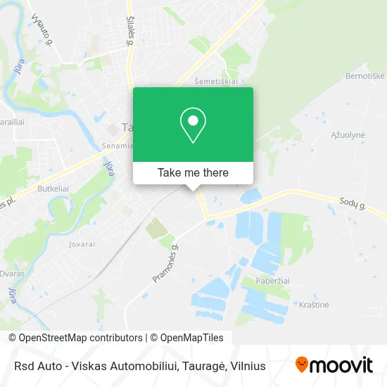 Rsd Auto - Viskas Automobiliui, Tauragė map