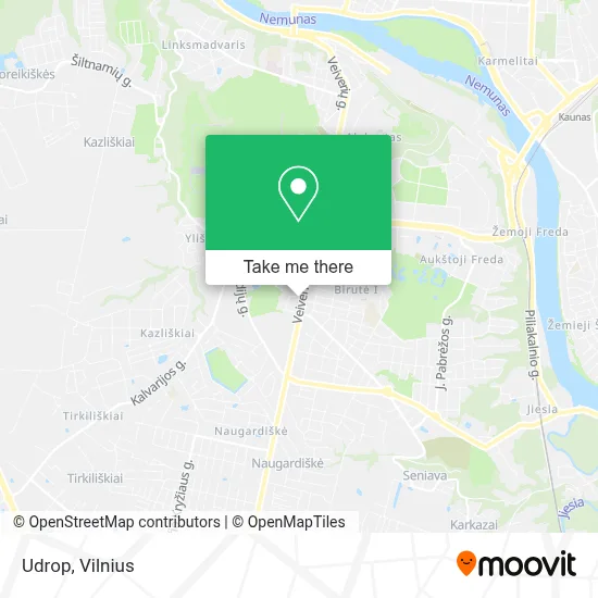 Udrop map