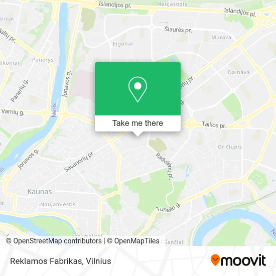Reklamos Fabrikas map