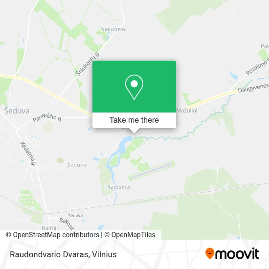 Raudondvario Dvaras map