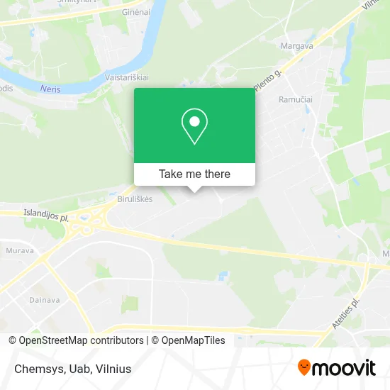 Chemsys, Uab map