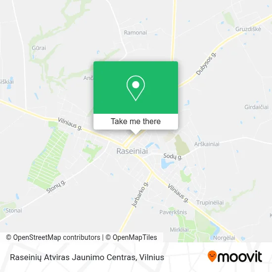 Raseinių Atviras Jaunimo Centras map