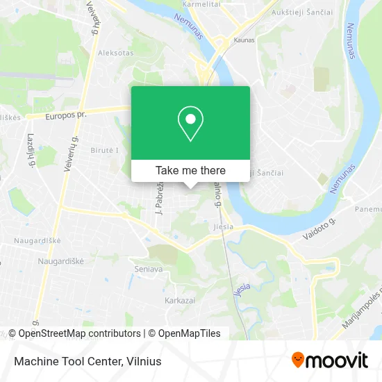 Machine Tool Center map