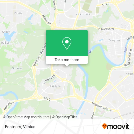 Edstours map