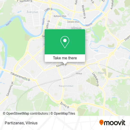 Partizanas map