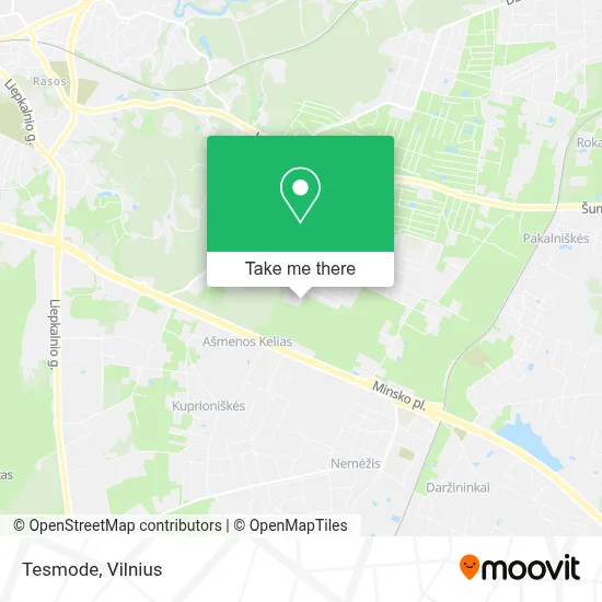 Tesmode map