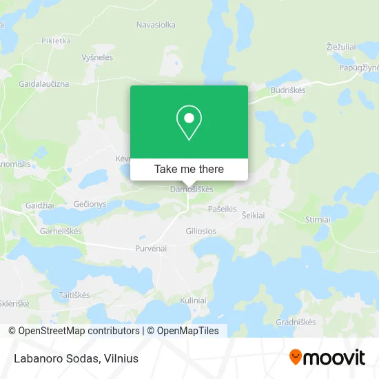 Labanoro Sodas map