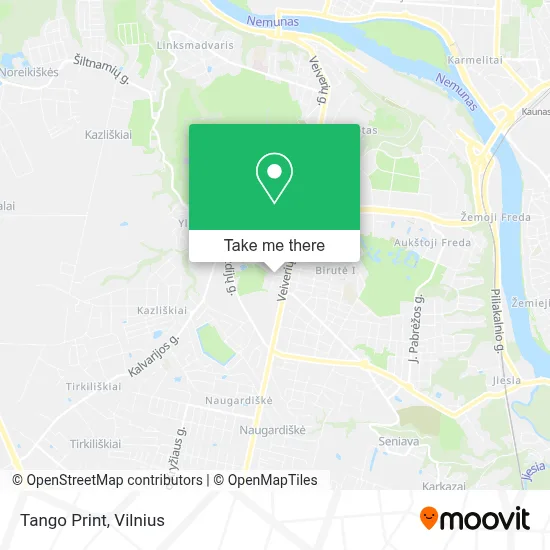 Tango Print map