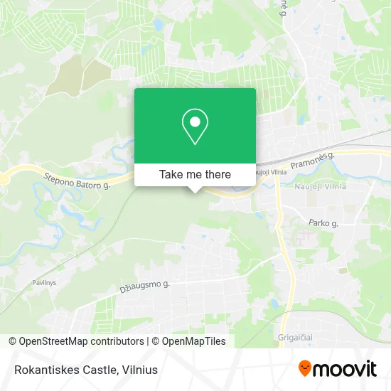 Rokantiskes Castle map