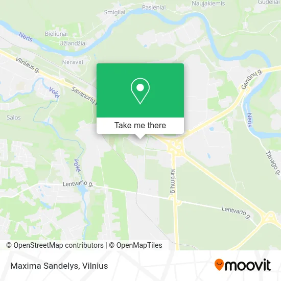 Maxima Sandelys map