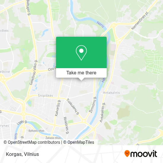 Korgas map