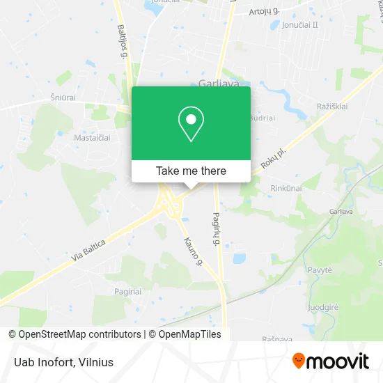 Uab Inofort map