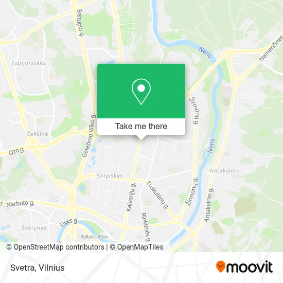 Svetra map