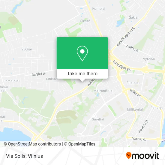 Via Solis map