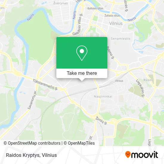 Raidos Kryptys map