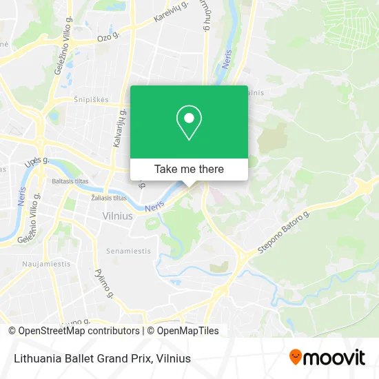 Lithuania Ballet Grand Prix map