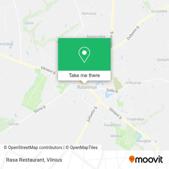 Rasa Restaurant map