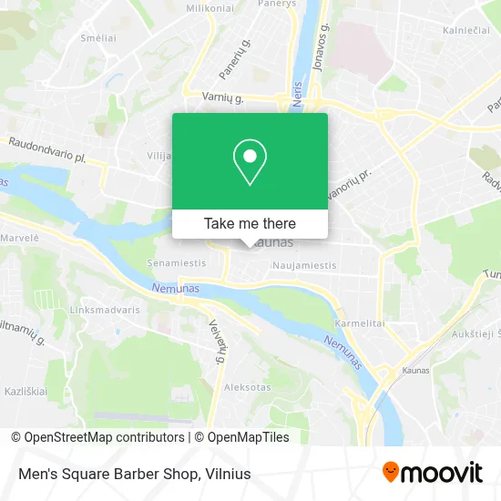 Men's Square Barber Shop map