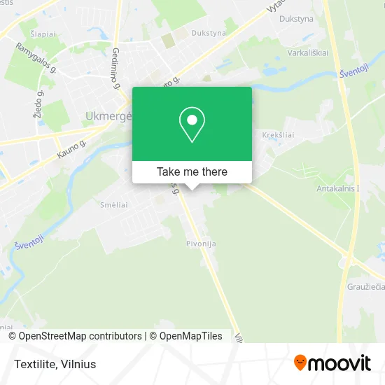 Textilite map