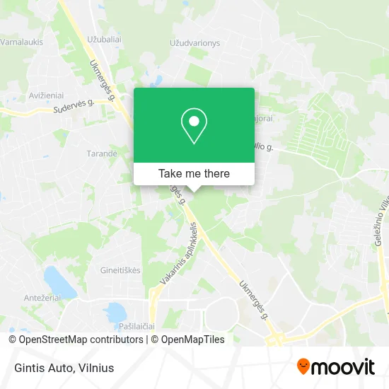 Gintis Auto map