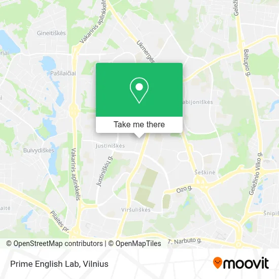 Prime English Lab map