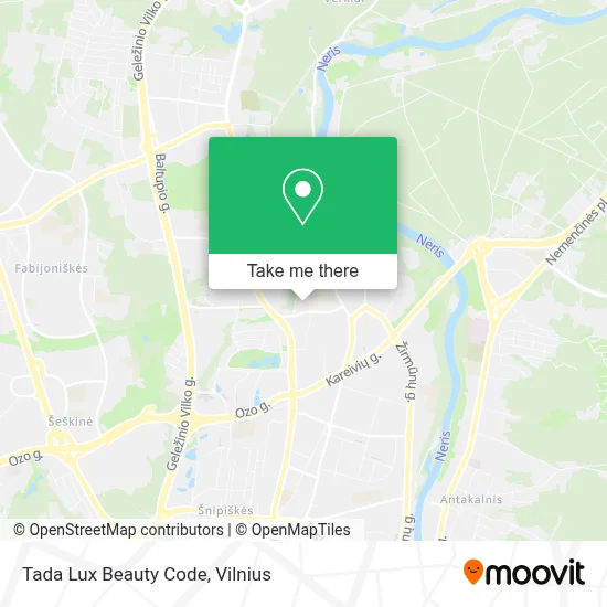 Tada Lux Beauty Code map