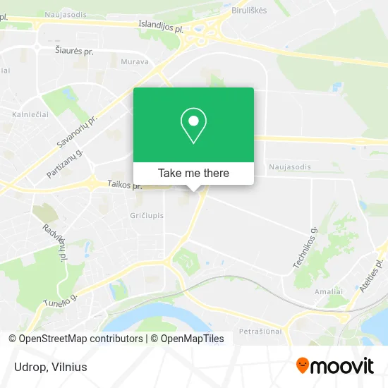 Udrop map