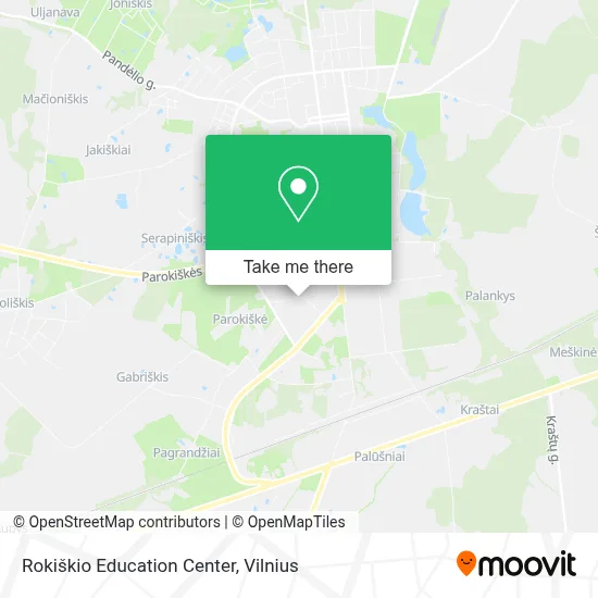 Rokiškio Education Center map