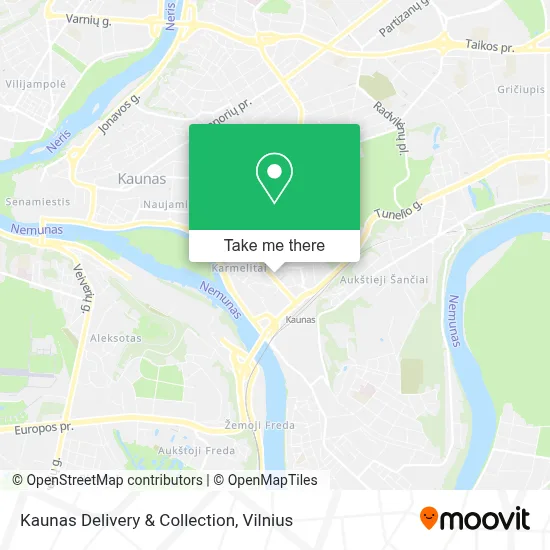 Kaunas Delivery & Collection map